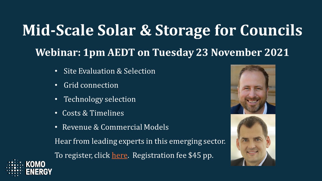 Mid-Scale Solar for Local Councils – Webinar Banner